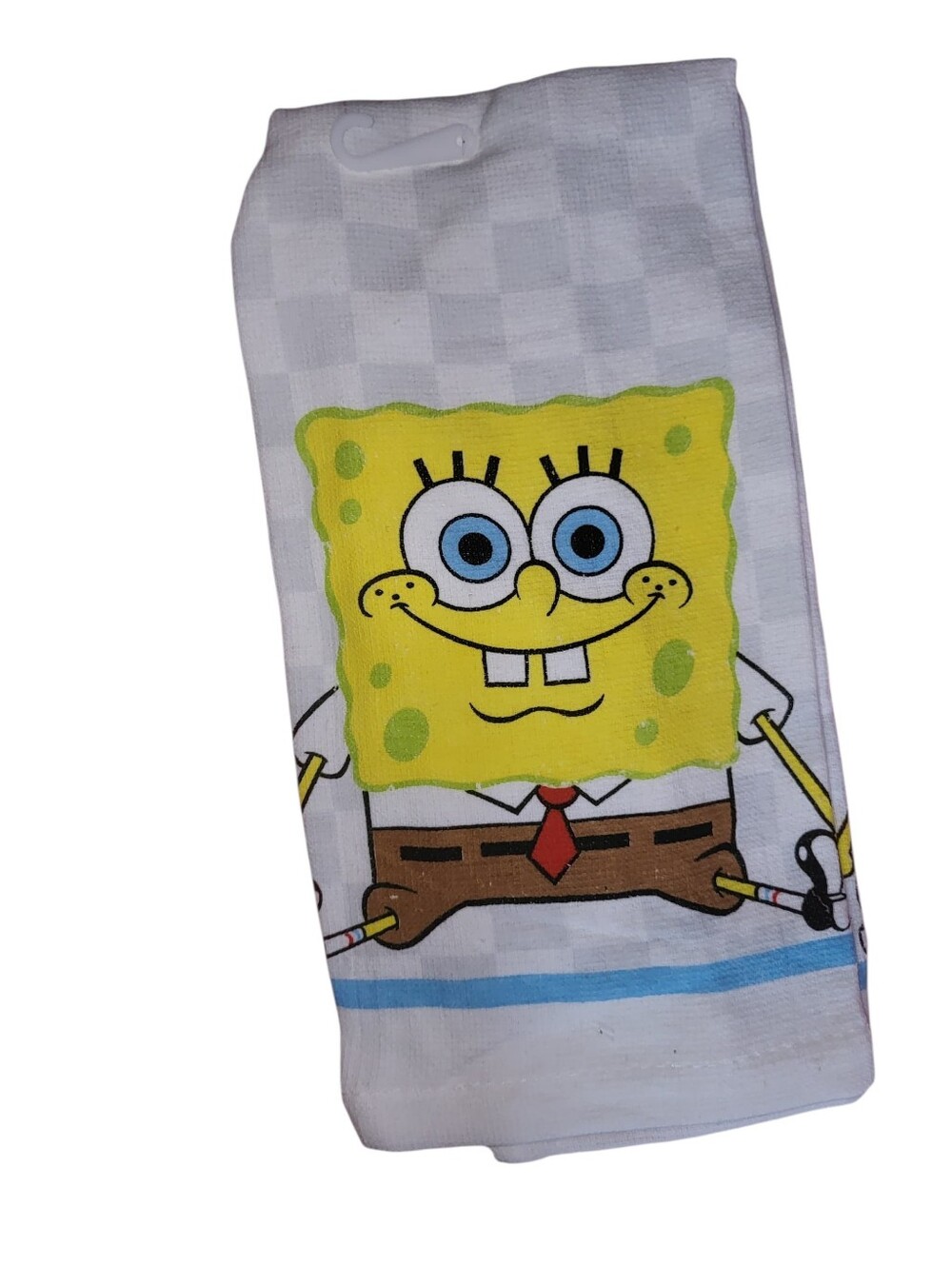 SpongeBob Squarepants Yellow & Blue Kitchen Towel with Character Print